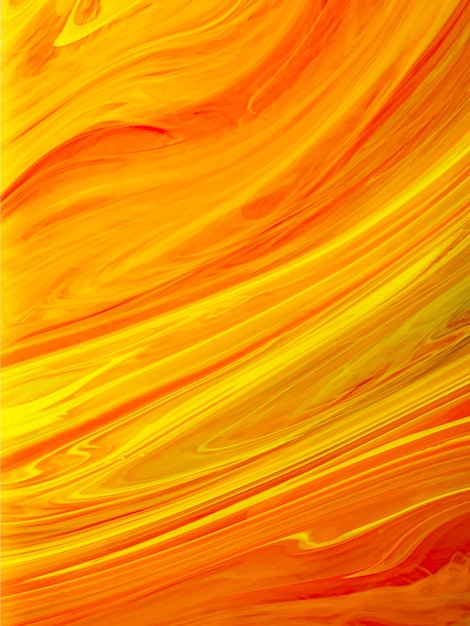 Vector orange liquid paint gradient with lines design