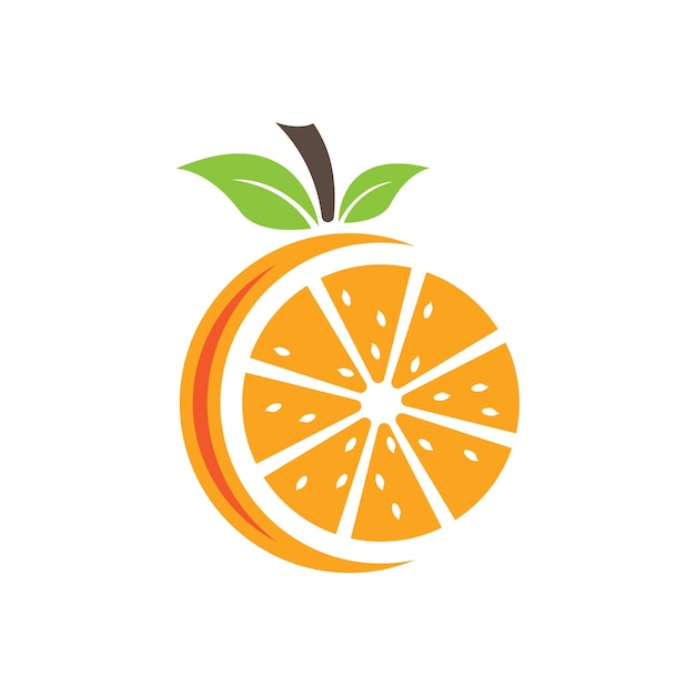Оранжевый дизайн логотипа