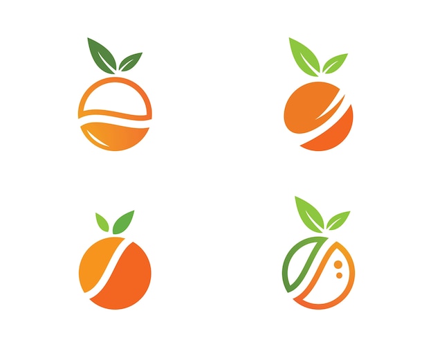 Vector orange logo design