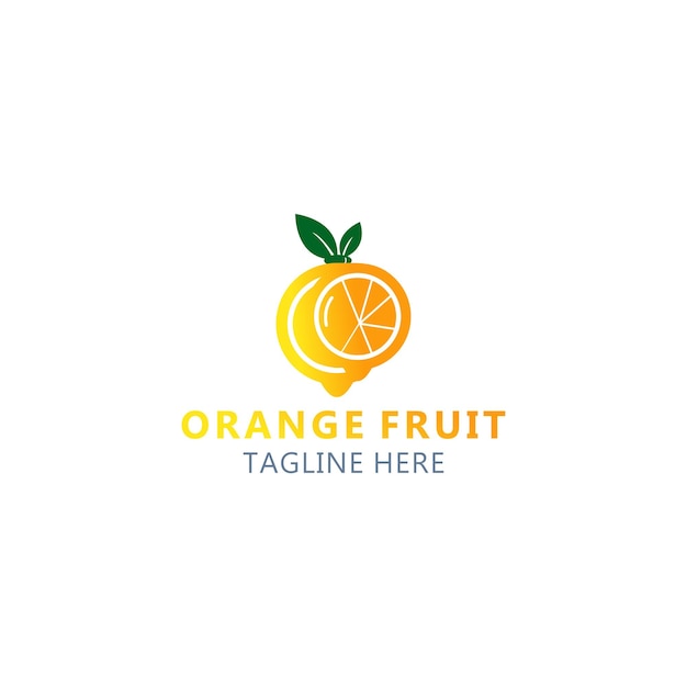 Orange logo icon design vector