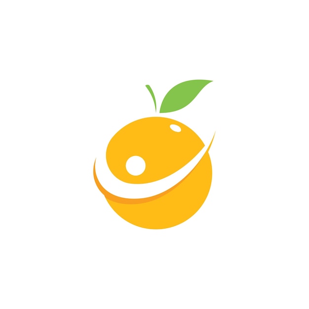 オレンジ色のロゴアイコンベクトル図