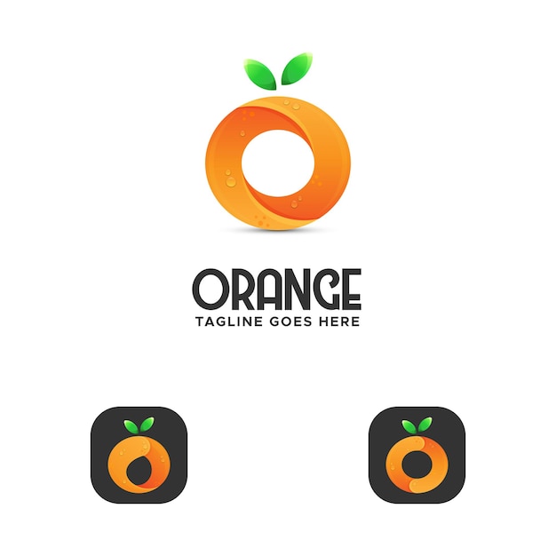 Orange Logo Letter O