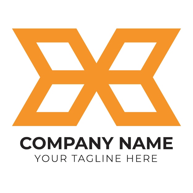 An orange logo with an x and an x