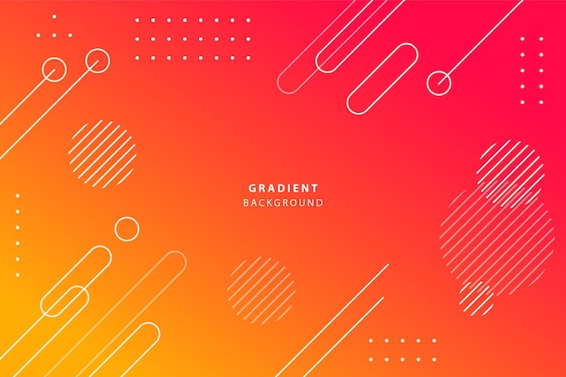 Orange magenta gradient geometric abstract background