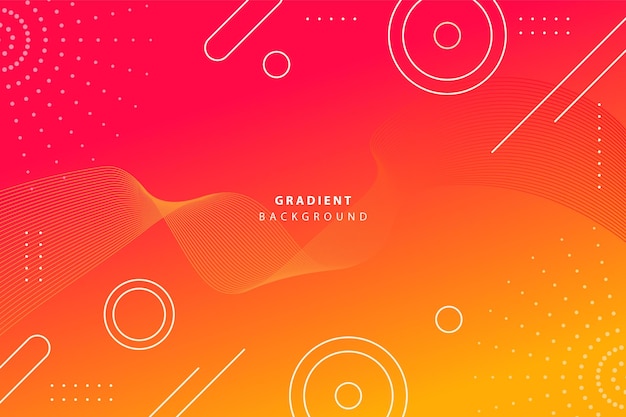 Orange magenta gradient geometric abstract background