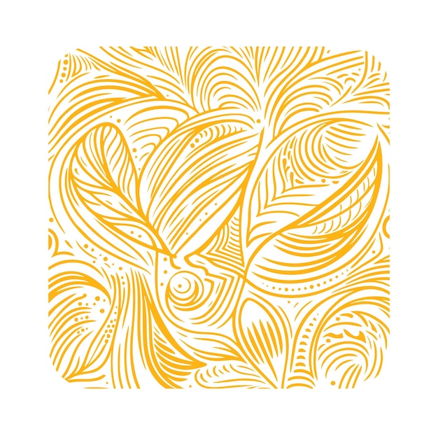 orange neural pattern vector design