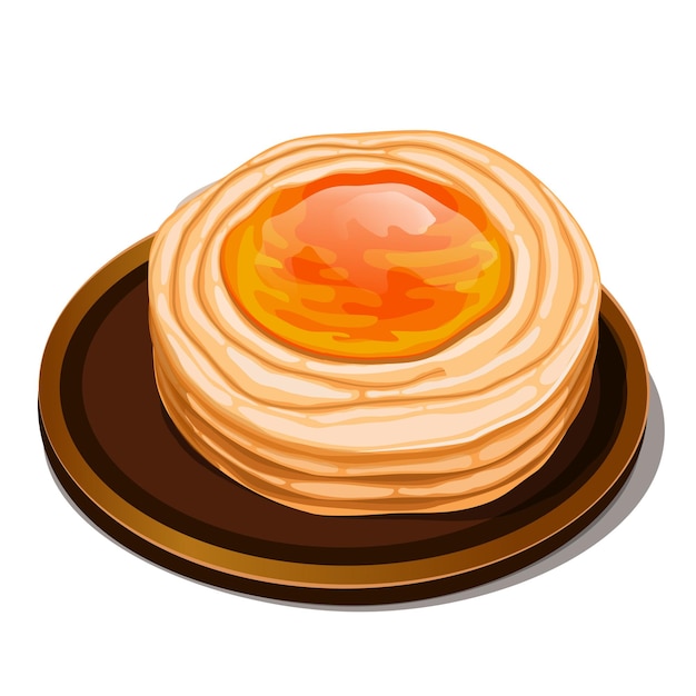 Vector orange pastry