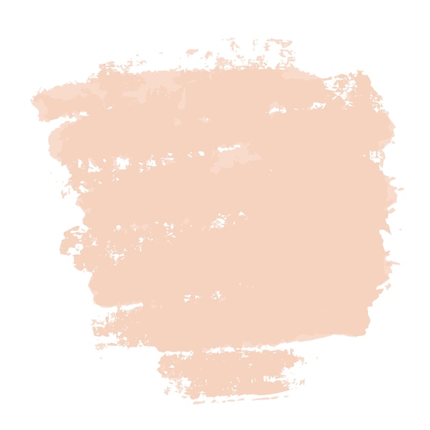 Vector orange or peach beige paint spot without background