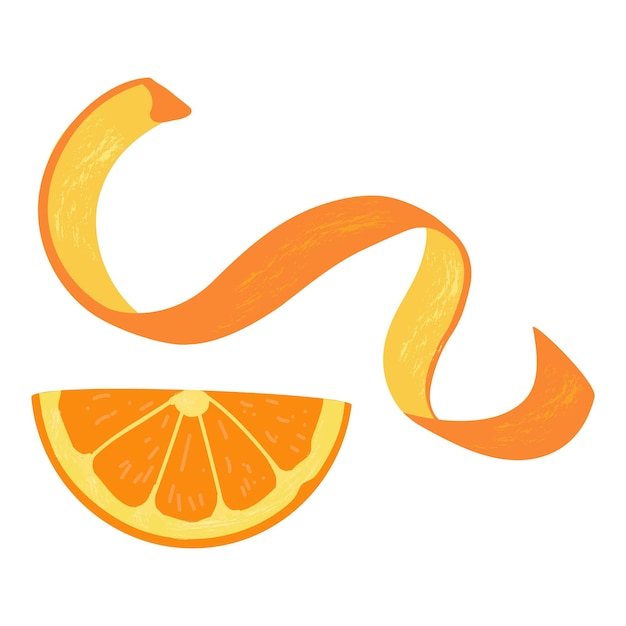 Premium Vector | Orange piece icon cartoon vector Hot drink Red spice