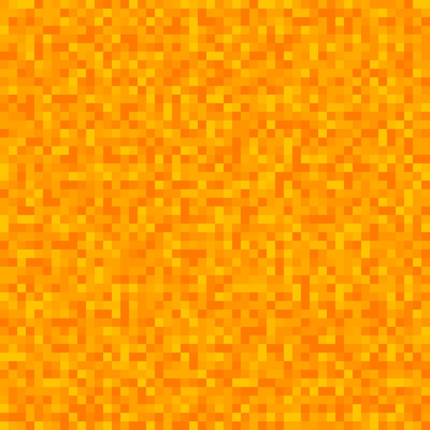 Vector orange pixel seamless pattern. orange camouflage design.