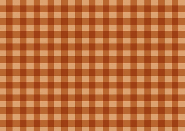 Vector orange plaid tablecloth pattern background vector