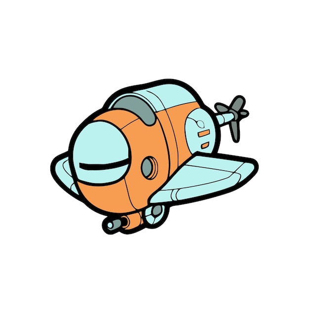 an orange plane with the word airplane on it.