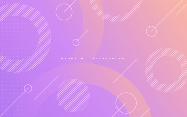 Orange and purple gradient circle geometric shape background