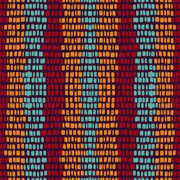 Orange Retro Stripe Vector Seamless Pattern