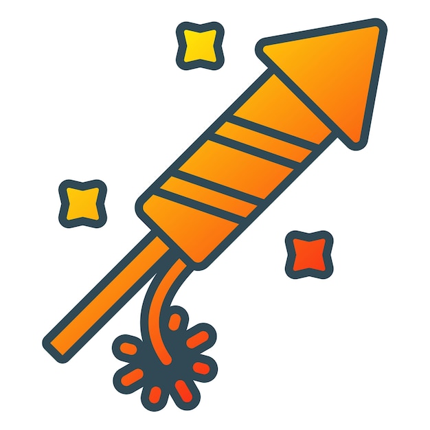 Vector an orange rocket with the word  pin  on it