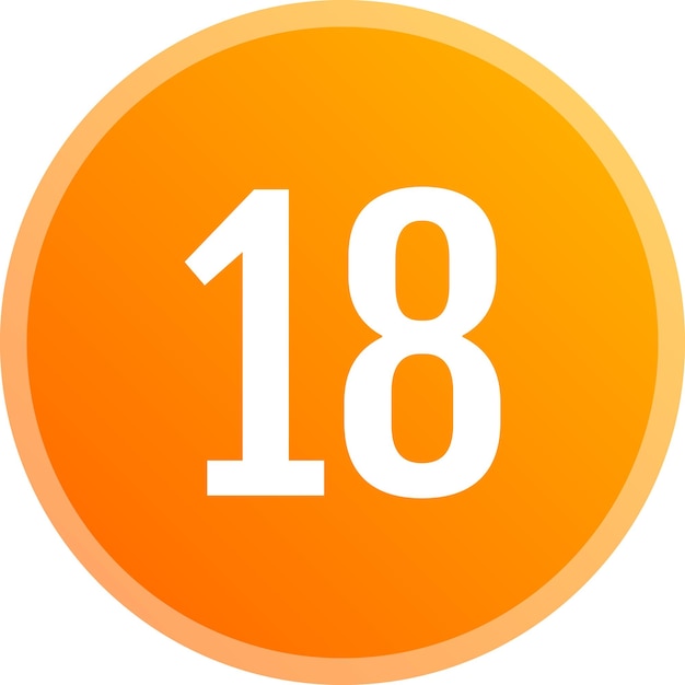 Premium Vector Orange Round Number Icons premium-vector-orange-round-number-icons
