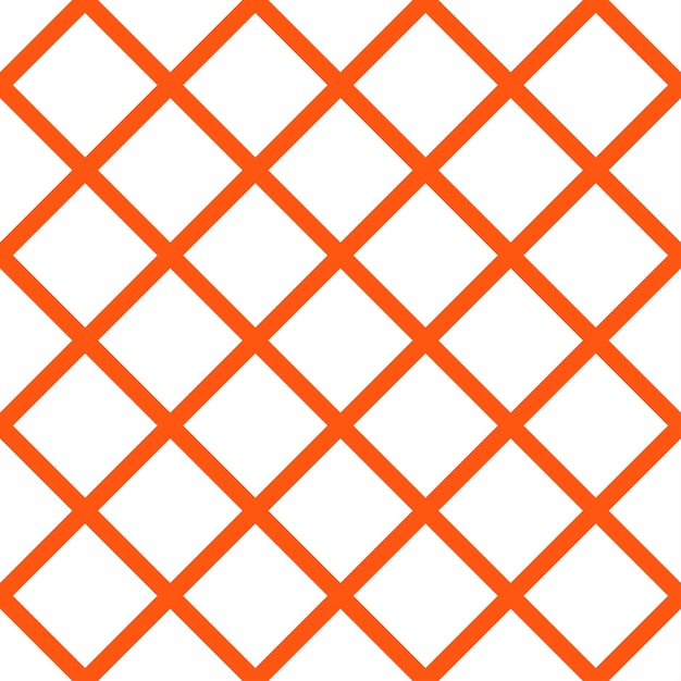 Orange seamless pattern with white plaid.