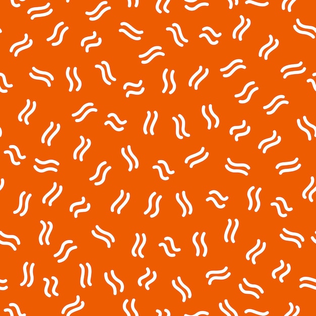 Orange seamless pattern with white tiny lines.