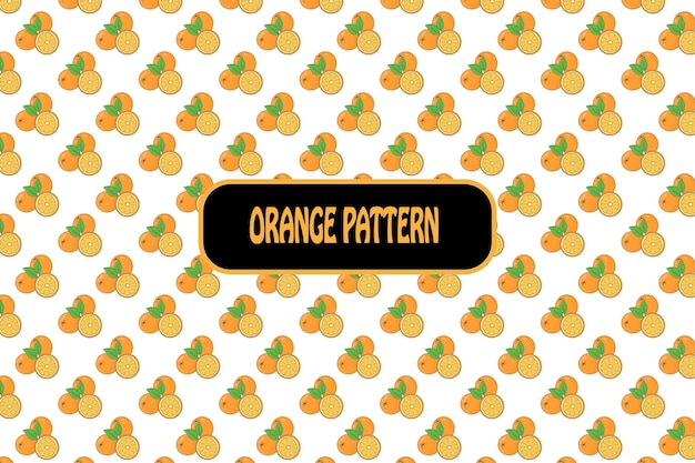 Orange seamless pattern