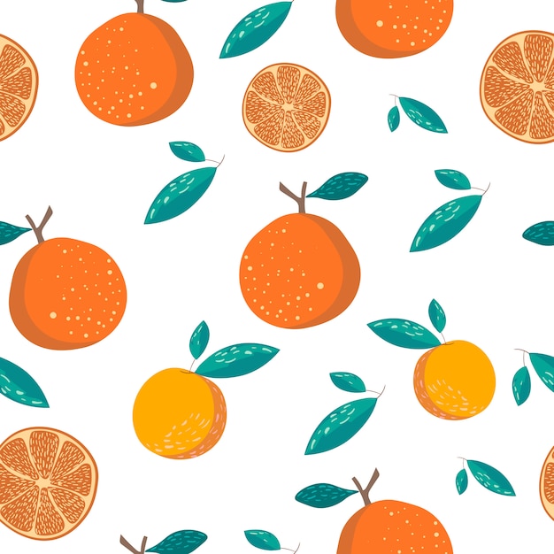 Orange seamless pattern