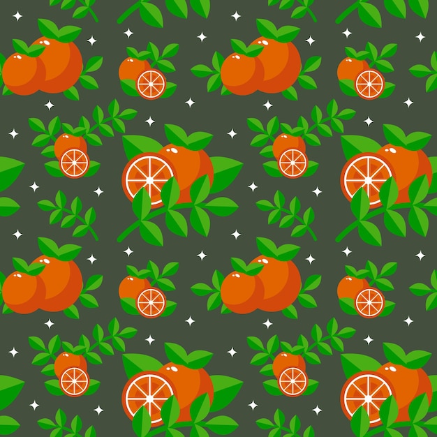 Orange seamless pattern