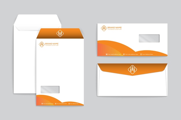 Orange shape envelope design