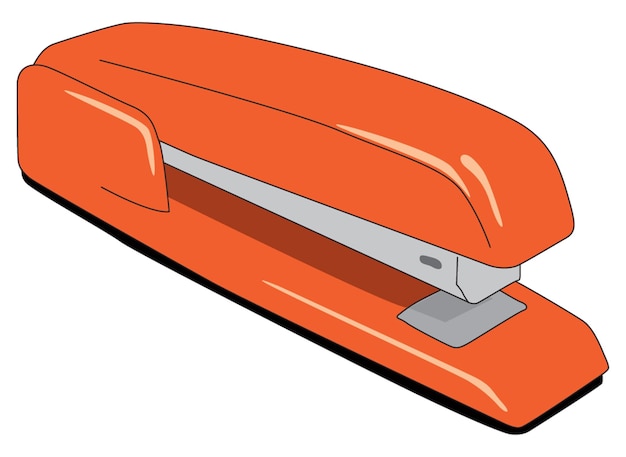 Vector an orange stapler