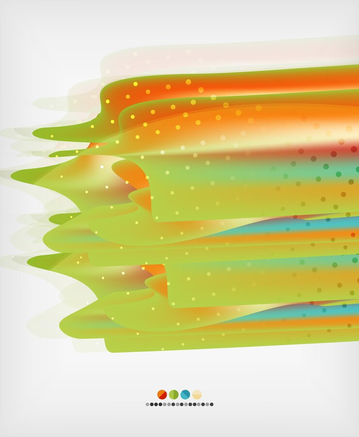 Vector orange straight lines geometric background