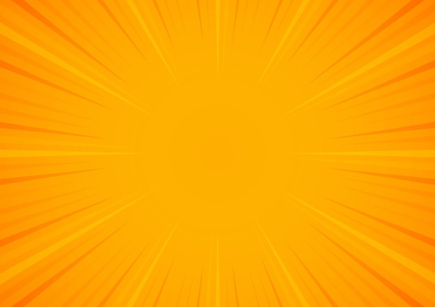 Orange sunburst pattern background. summer banner