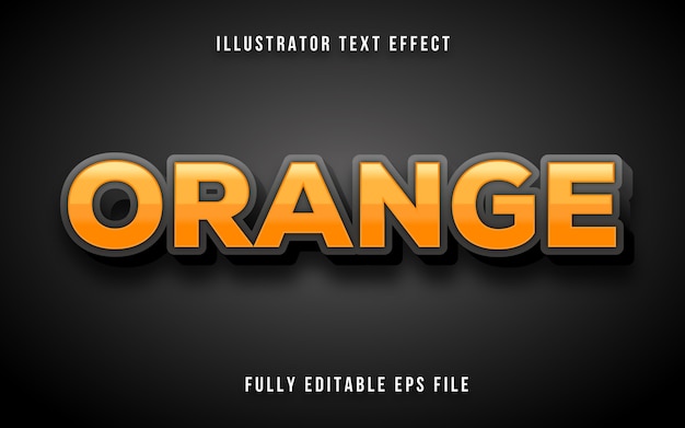 Orange text effect on black backgrund