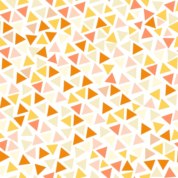 Orange tone color triangle seamless pattern