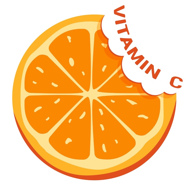 Orange Vitamin C sign