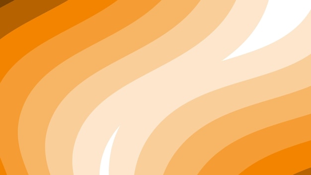 orange wave paper cut abstract background