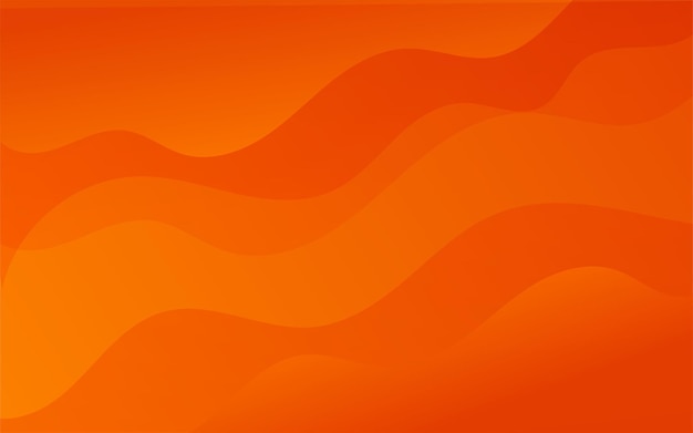 Vector orange waves background vector fluid gradient shapes composition