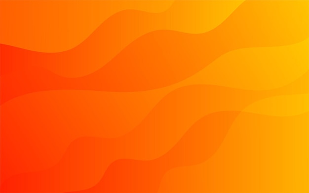 Vector orange waves background vector fluid gradient shapes composition