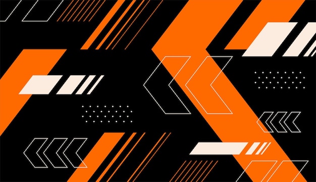 Orange Black and White Background Design