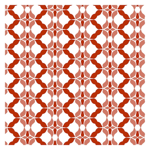 Orange and White Geometric Christmas Pattern
