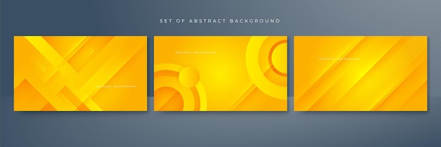 Orange yellow abstract background Design for poster template on web backdrop banner brochure website flyer landing page presentation certificate and webinar