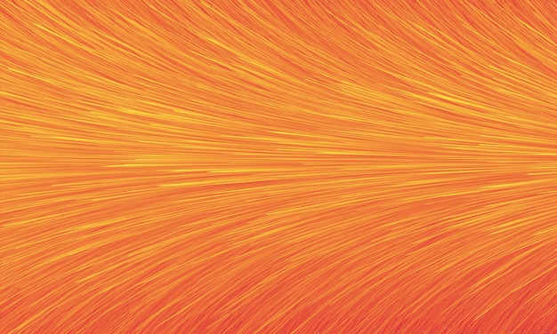 Orange and yellow abstract background with light rays texture lines in motion