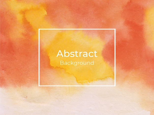 Orange and yellow abstract watercolor texture background