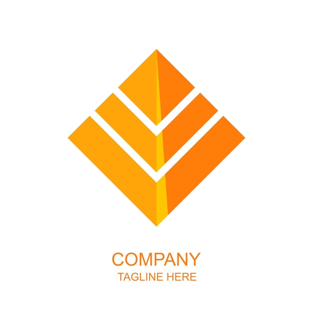 orange and yellow arrow sign logo design