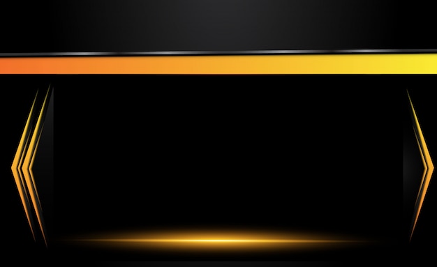 Orange yellow and black Abstract business background