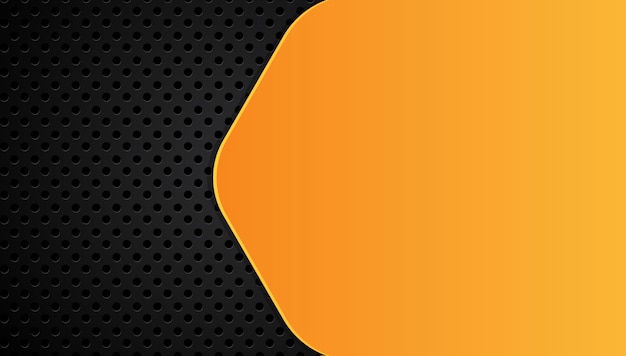 Orange yellow and black Abstract business background