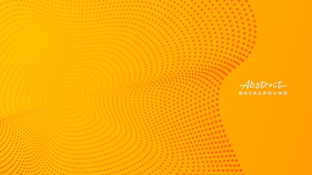 Orange and yellow dotted halftone gradient background