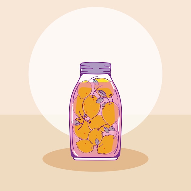 oranges juice in mason jar 