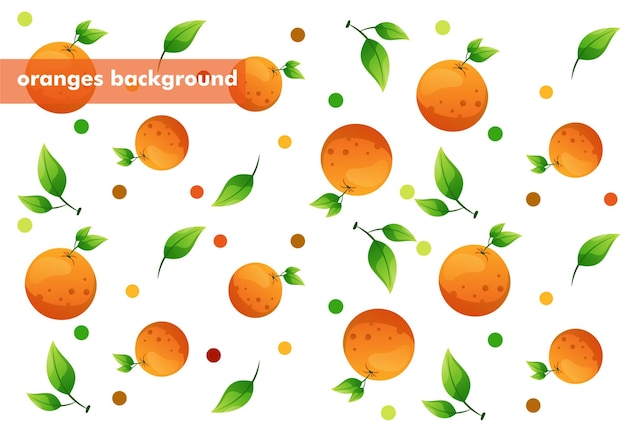 oranges seamless pattern background colorful