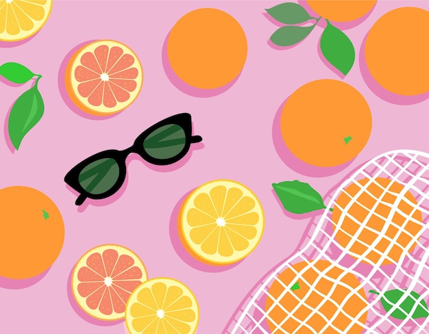 Oranges and sunglasses