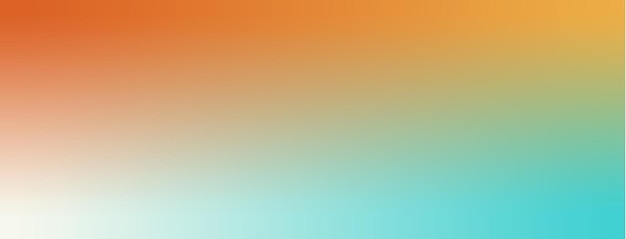 Oranje, amber, wit, tiffany blauw kleurovergang behang achtergrond vectorillustratie.