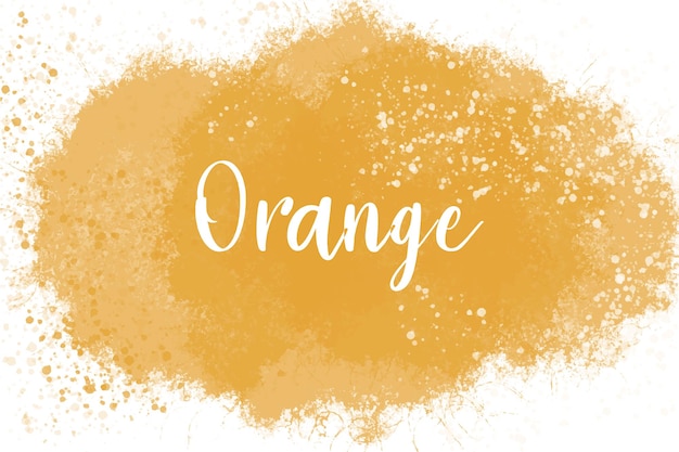 oranje aquarel splash abstracte textuur achtergrond