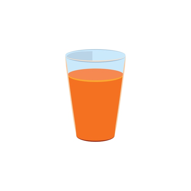 oranje drankje vector icoon